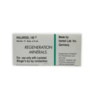 Caja de Regeneración Minerals Hartell Lab Inc Alemania, ampolletas minerales esenciales intravenoso y oral.